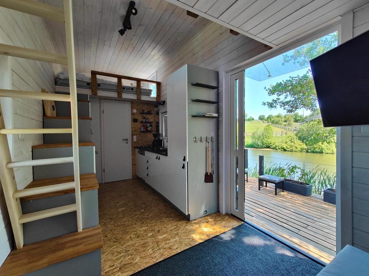 Tinyhousebeidresden 1 - Direkt Am Naturteich - Naehe Saechsische Schweiz, Dresden Grossharthau Exterior foto